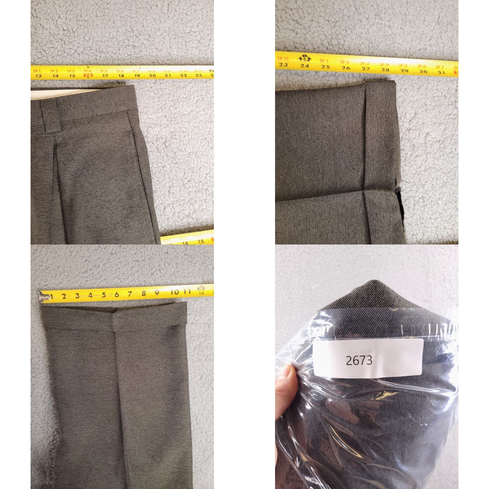 Vintage Falcone Dress Pants Mens 38x28 Relaxed Baggy Fit Brown Polyester Pants Mens 38 Brown Falcone Dress Pants Size US 38 / EU 54 - 8 Thumbnail