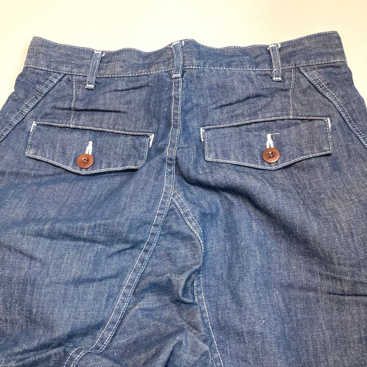 Comme des Garcons Shorts Denim Zip Fly Half Pants Navy Size US 27 - 12 Thumbnail