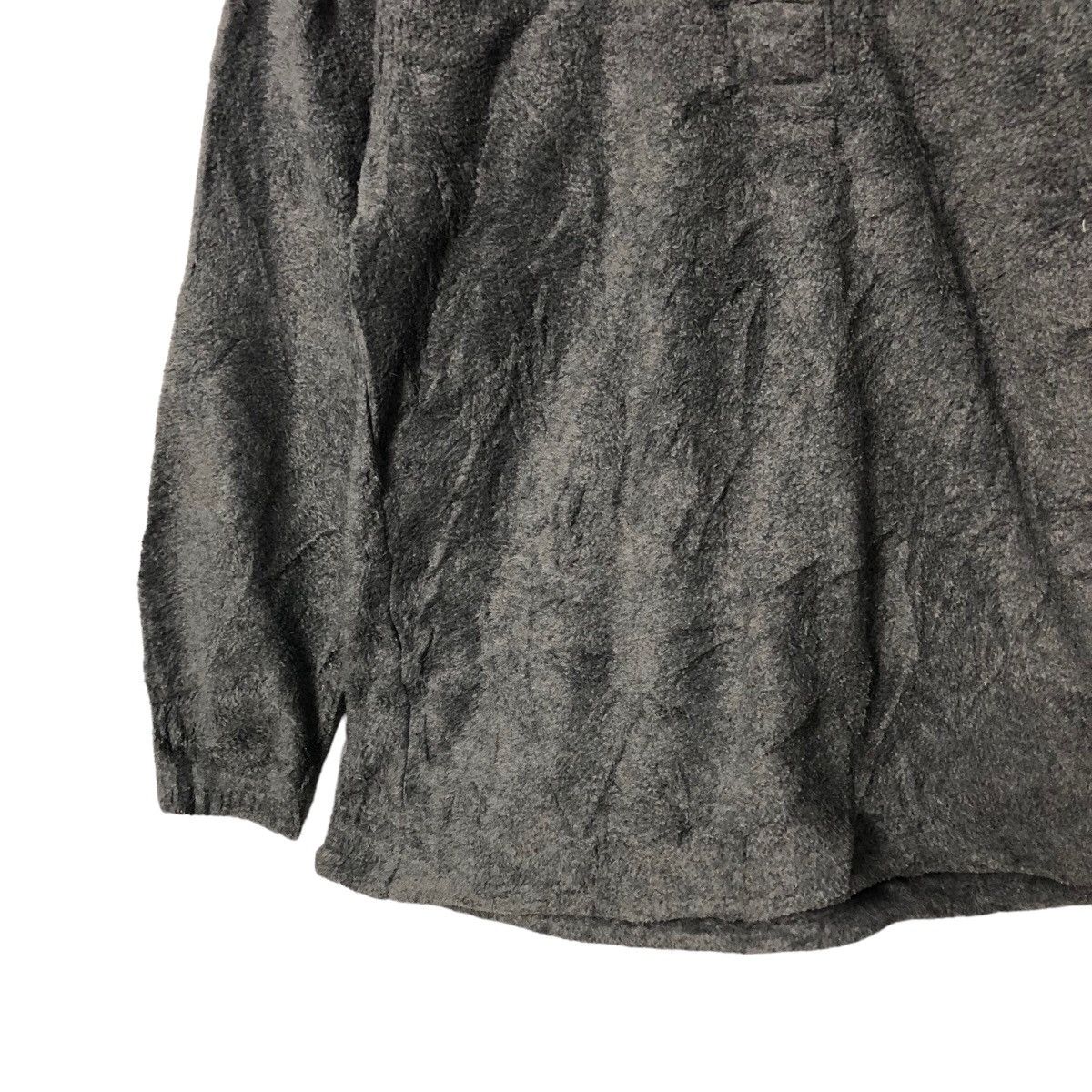 Lands' End Vintage 90s Lands End Half Button Fleece Sweater Size M / US 6-8 / IT 42-44 - 3 Thumbnail