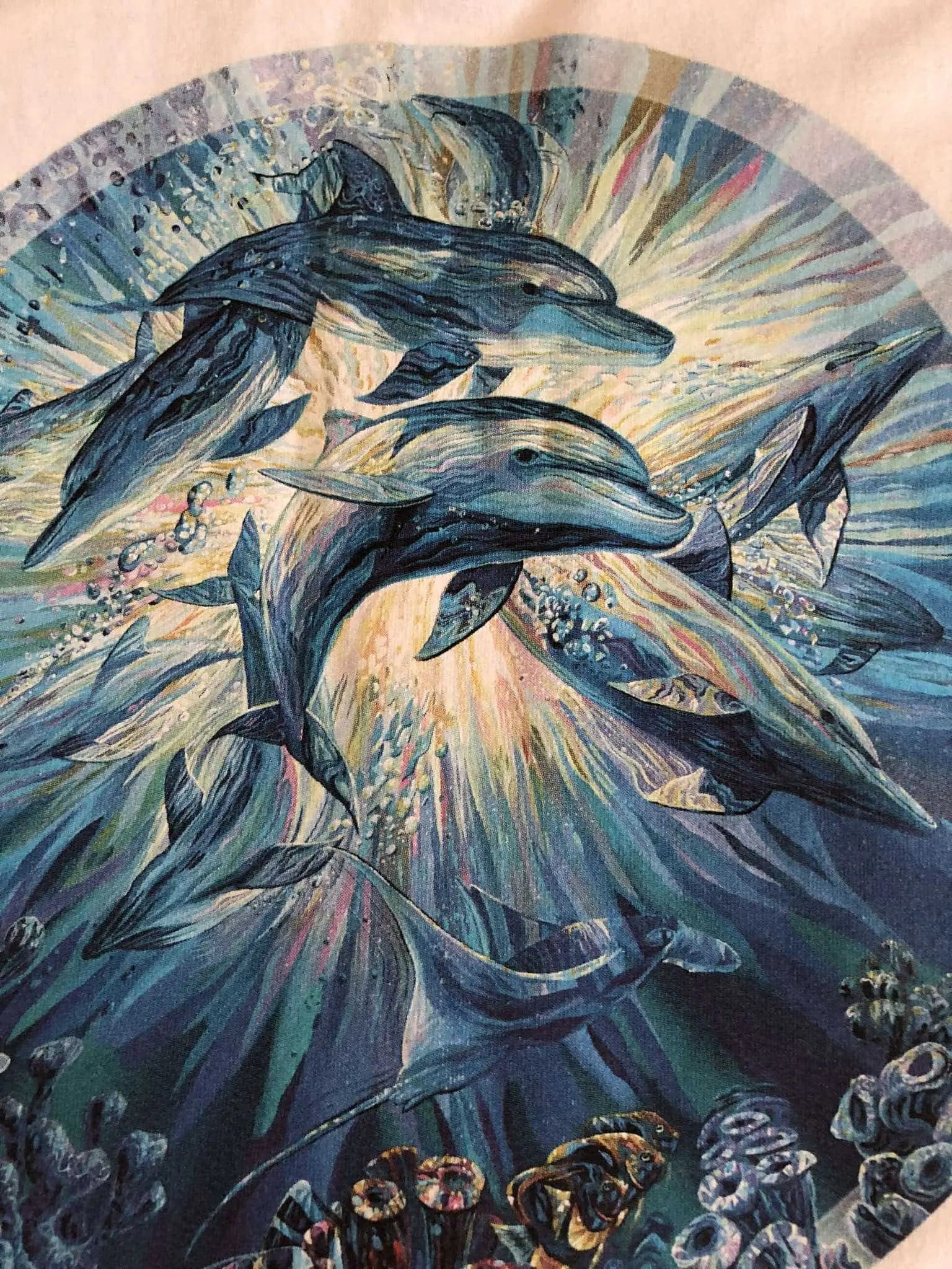 Caribbean × Ocean Pacific × Vintage 90s Barbados Dolphins print T-shirt, M Size US M / EU 48-50 / 2 - 4 Thumbnail