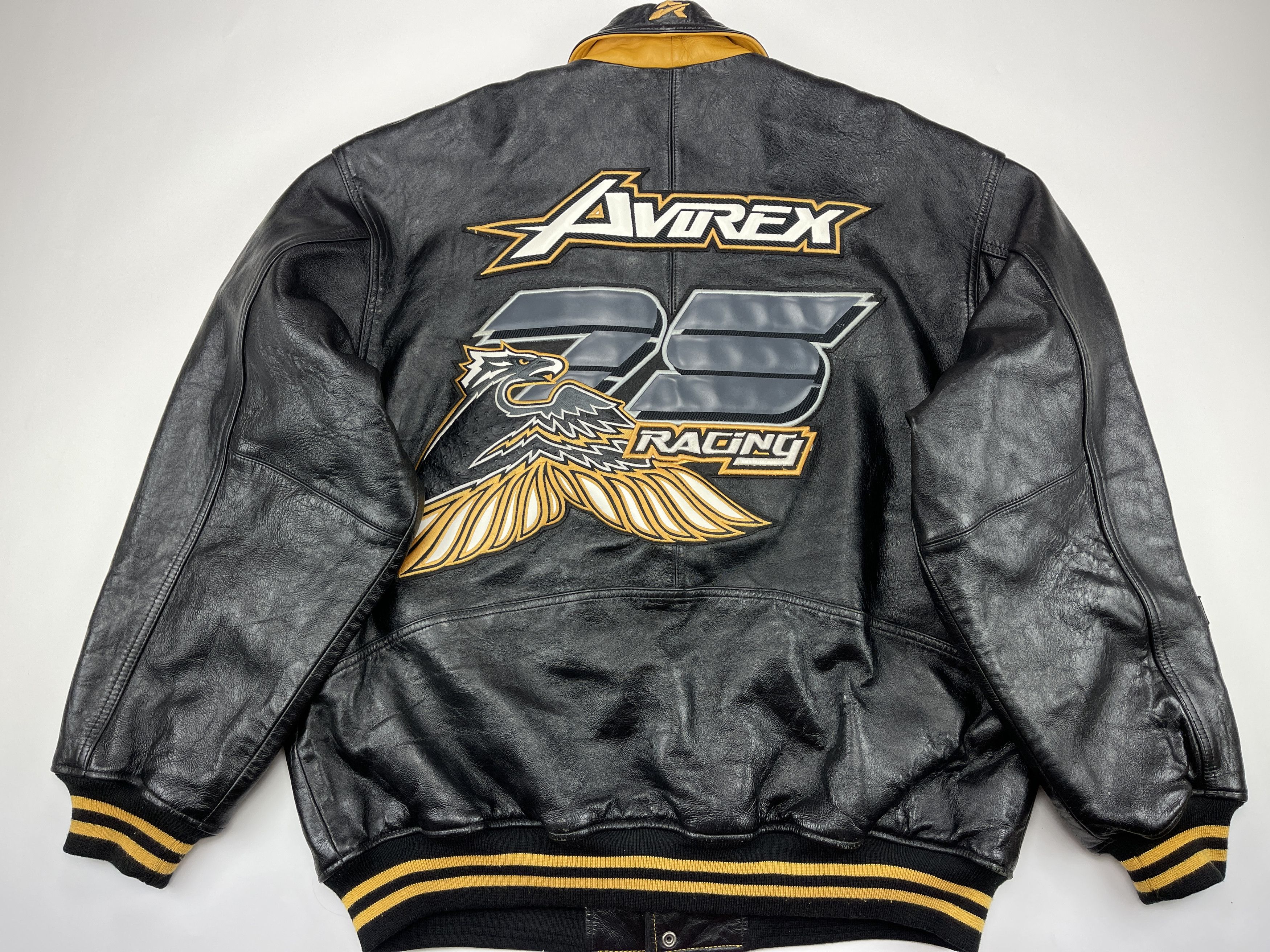 Avirex AVIREX leather jacket, 25th Racing, vintage, 90s hip hop XXL Size US XXL / EU 58 / 5 - 1 Thumbnail