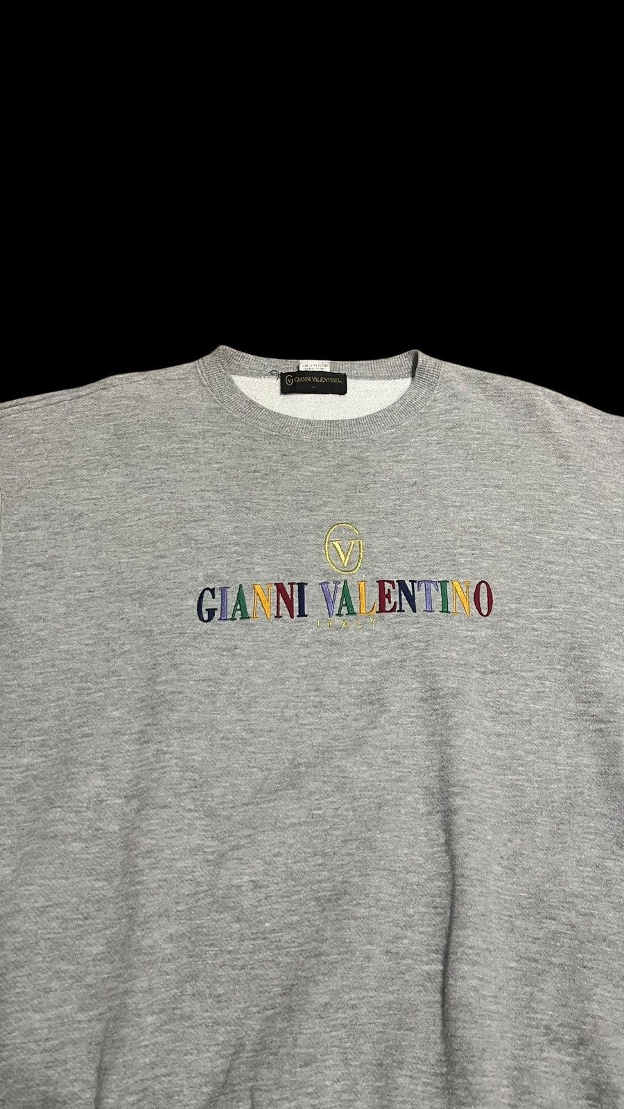 Vintage Vintage Gianni Valentino Embroider Multicolour Sweater Size US L / EU 52-54 / 3 - 2 Thumbnail