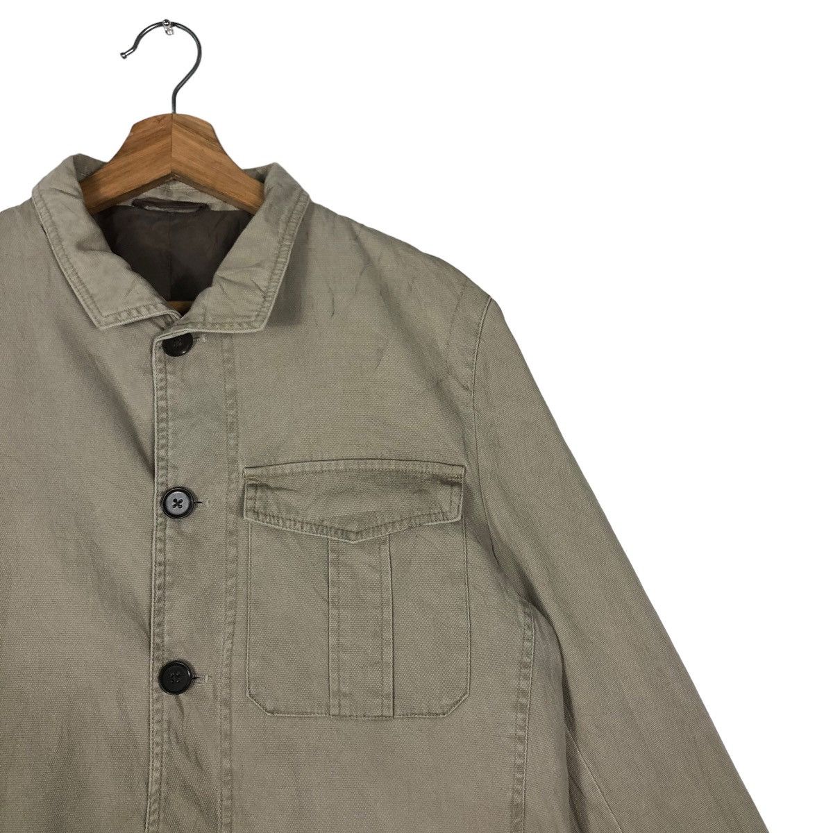 Japanese Brand 🔥90’s Vintage Chore Work Jacket British Khaki Japan Made Size US M / EU 48-50 / 2 - 5 Thumbnail