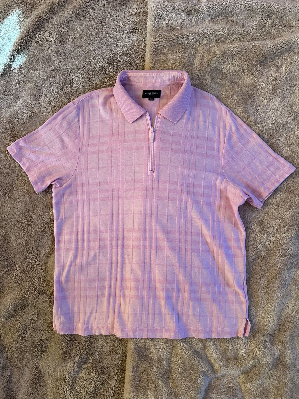 image of Burberry Golf Polo Pink, Women's (Size XL)