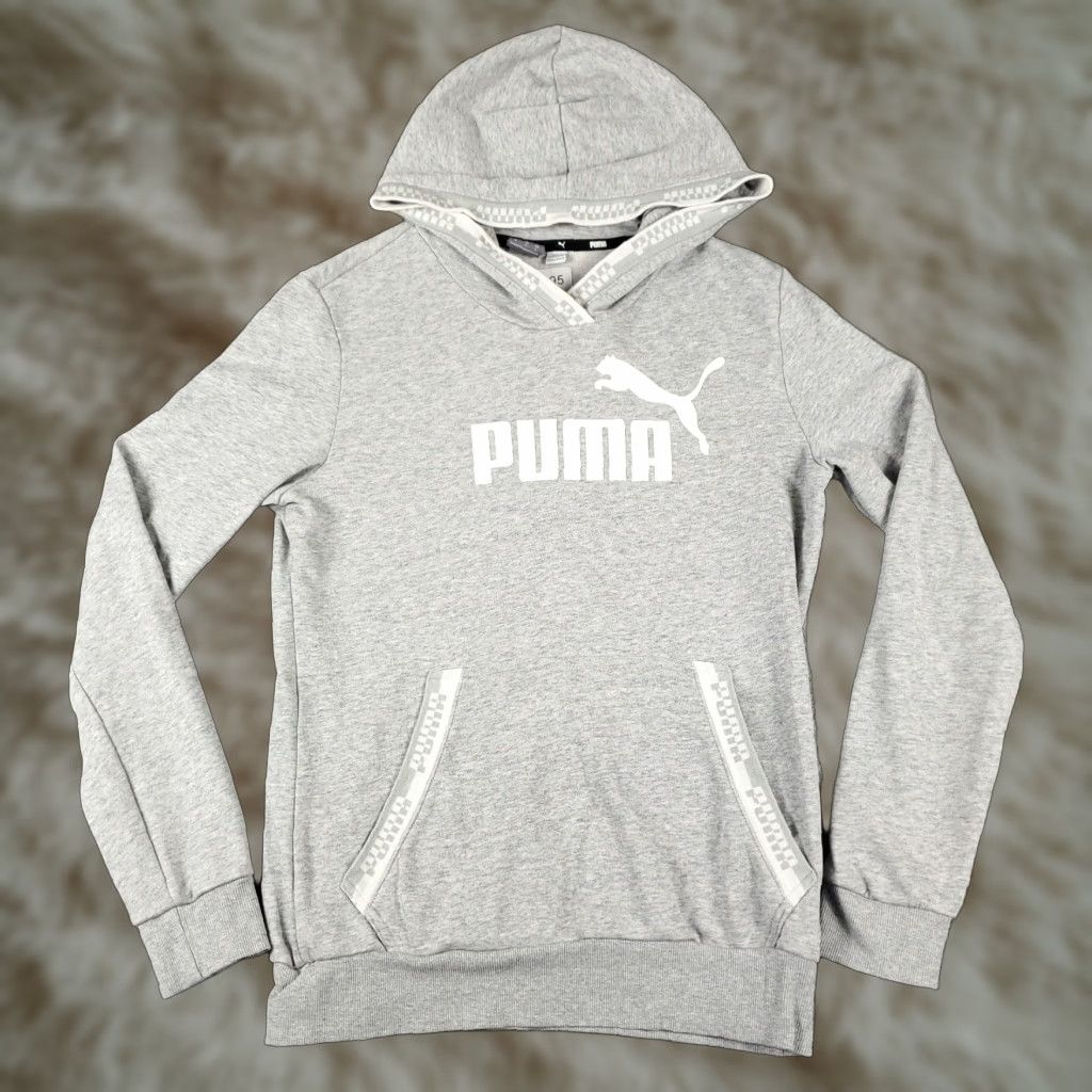 Puma Puma Womens Small Gray Pullover Hoodie Sweatshirt Size S / US 4 / IT 40 - 1 Thumbnail