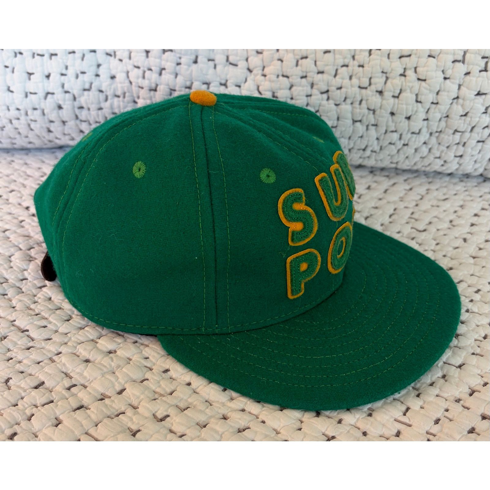 Ebbets Field Flannels Sub Pop Wool Hat Green USA Seattle Ebbets Field Flannels Size ONE SIZE - 1 Thumbnail