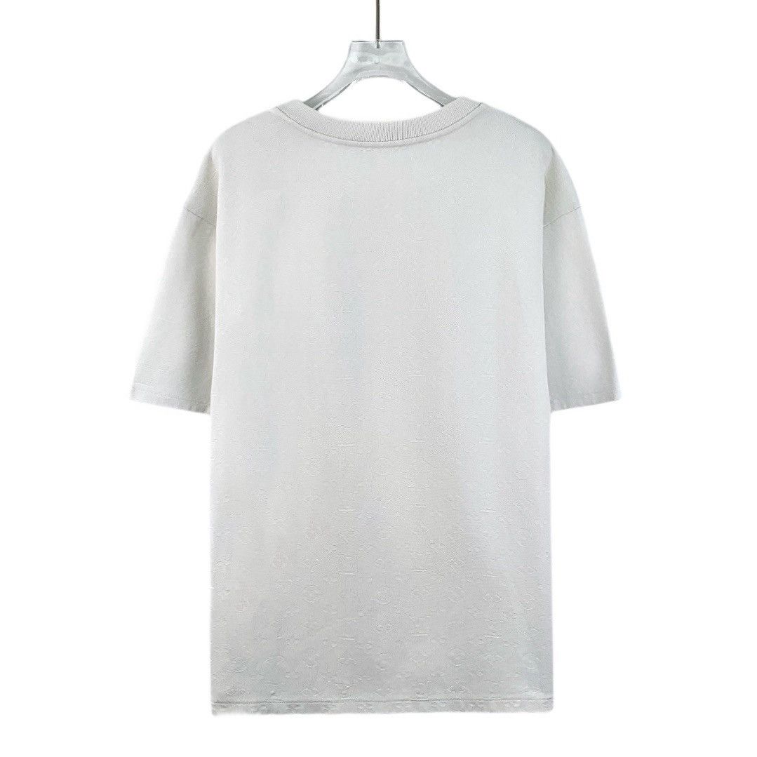 Louis Vuitton Louis Vuitton white Logo Full Print T-Shirt Size US XL / EU 56 / 4 - 2 Thumbnail