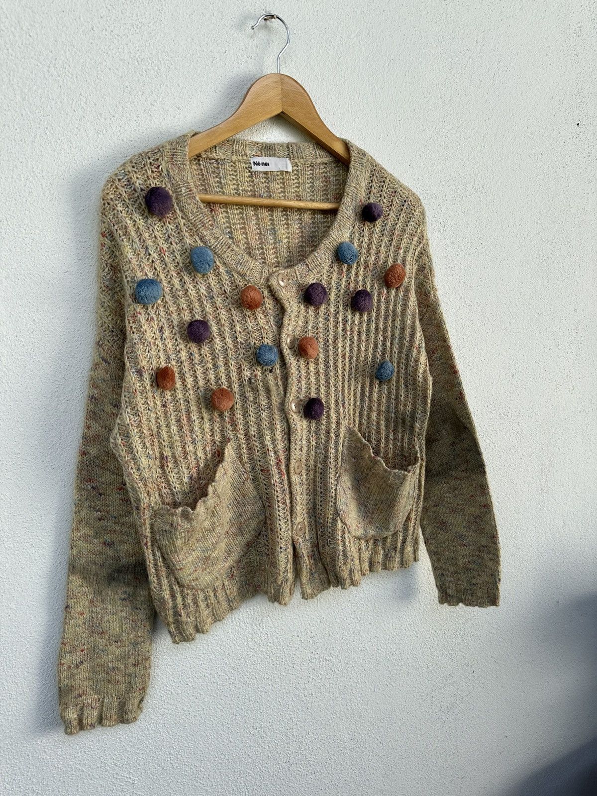 Issey Miyake × Japanese Brand × Ne-Net Ne-net Buttons Cardigan Size L / US 10 / IT 46 - 3 Thumbnail