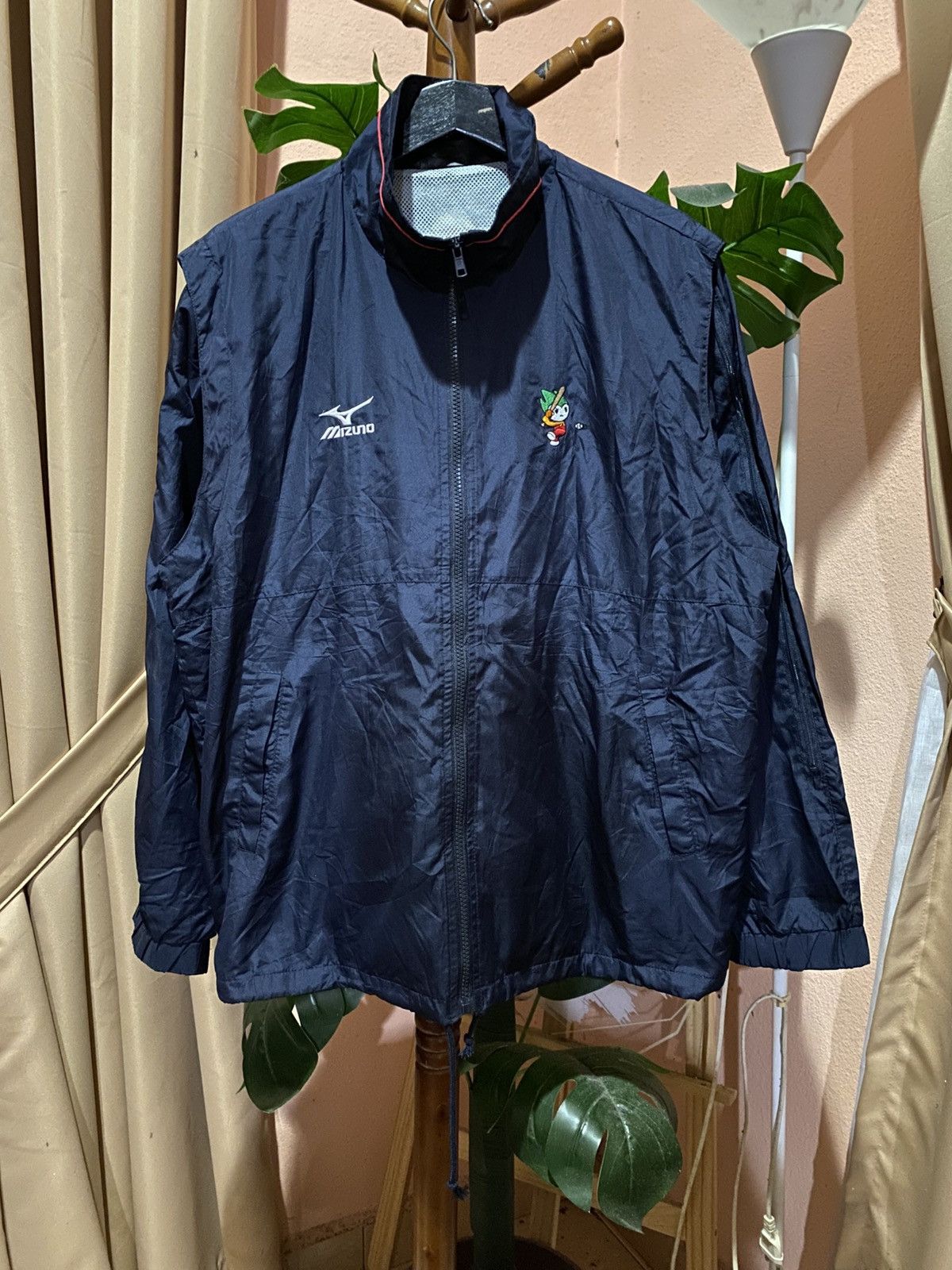 Mizuno Vintage Mizuno “Team Yamaguchi” Navy Windbreaker Jacket Size US M / EU 48-50 / 2 - 3 Thumbnail