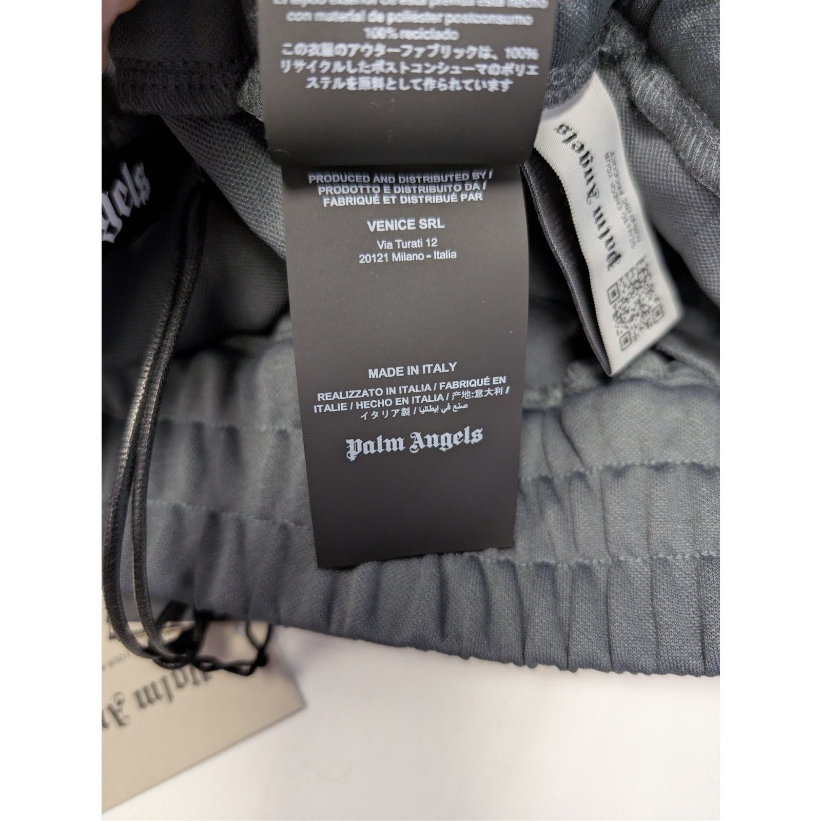 Palm Angels o1rshd1 Q:2 / New Classic Track Pants in Dark Grey / White Size US 36 / EU 52 - 21 Thumbnail