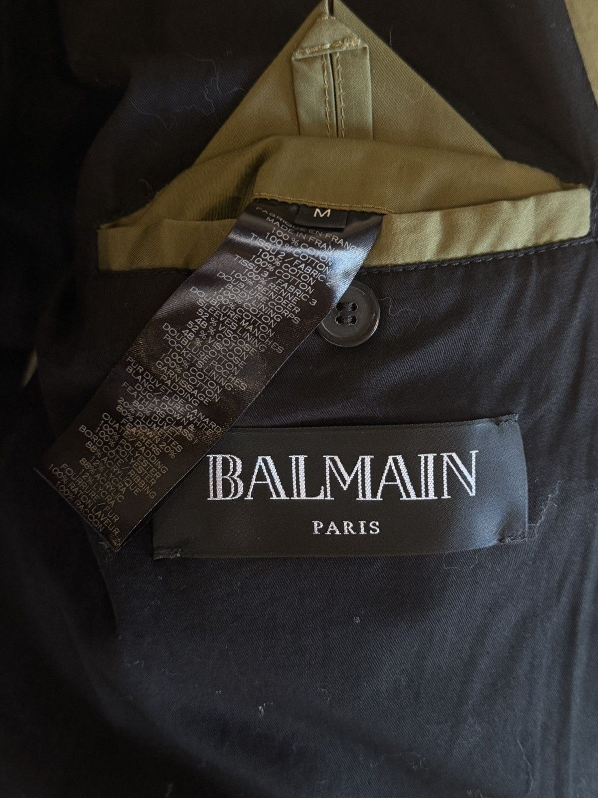 Balmain BALMAIN AW2014 FUR TRIM CAMO PRINT QUILTED JACKET Size US M / EU 48-50 / 2 - 9 Thumbnail