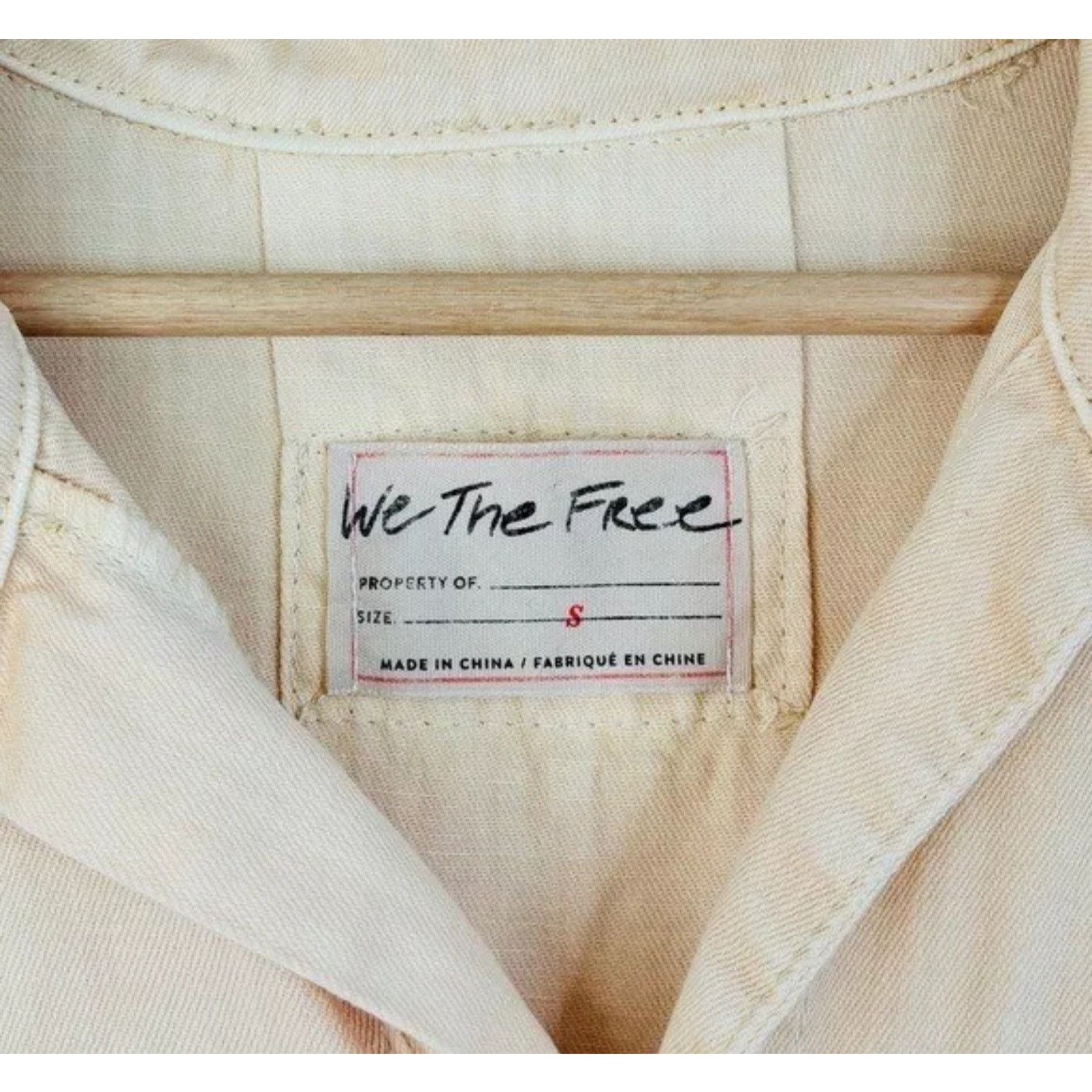 Free People We The Free People Women Short Denim Ziggy Cargo Overalls Size 26" / US 2 / IT 38 - 4 Thumbnail