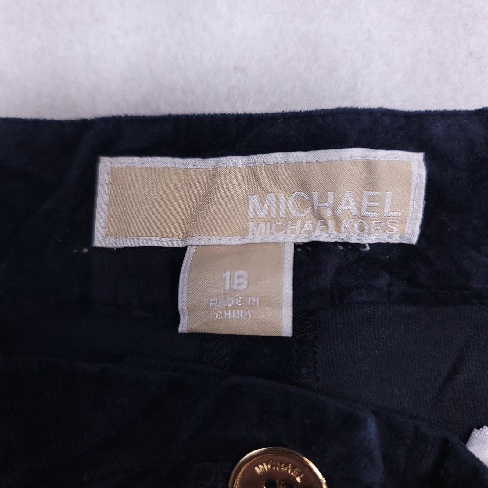 Michael Kors Michael Kors Casual Button Zip Pants Womens Size 16 Black Size 38" / US 16 / IT 52 - 3 Thumbnail