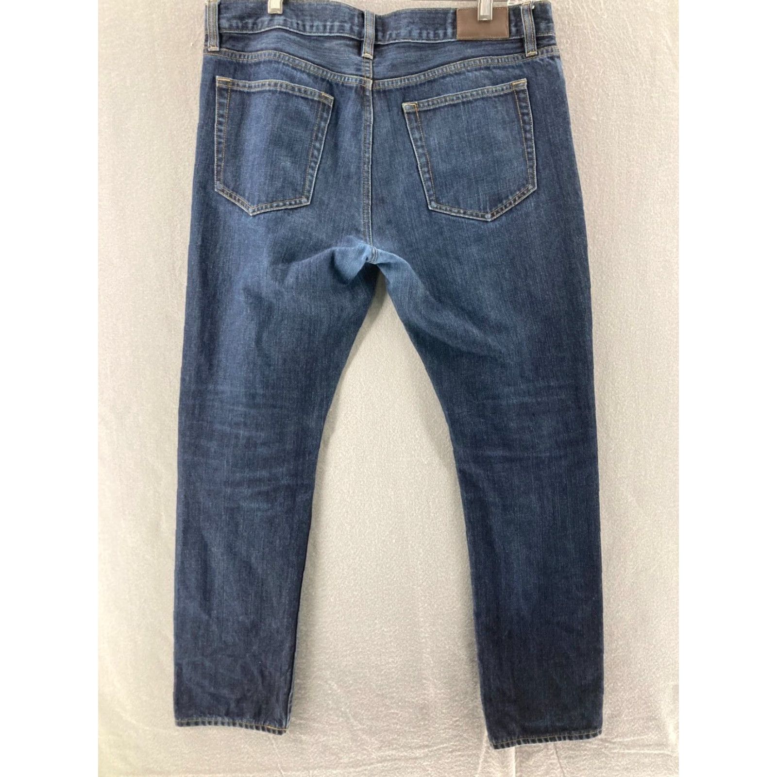 J.Crew J.CREW Jeans Mens 33x30 The Duggs Med Blue Straight Leg Slim Vintage No 5-Pocket Denim Cotton Blend Modern Fit Size US 33 - 5 Thumbnail