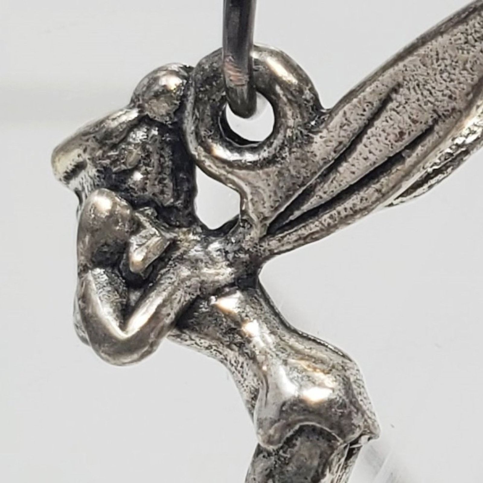 Disney Captivating Disney Tinker Bell VTG Sterling Silver Necklace Size ONE SIZE - 2 Thumbnail