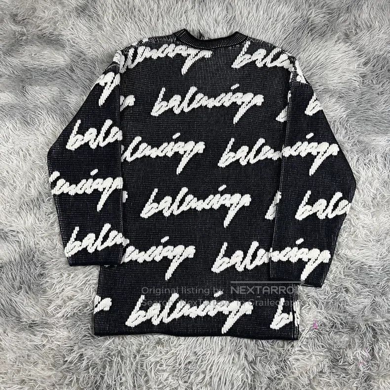 Balenciaga Balenciaga Fully Printed Black Sweater Size US S / EU 44-46 / 1 - 2 Thumbnail