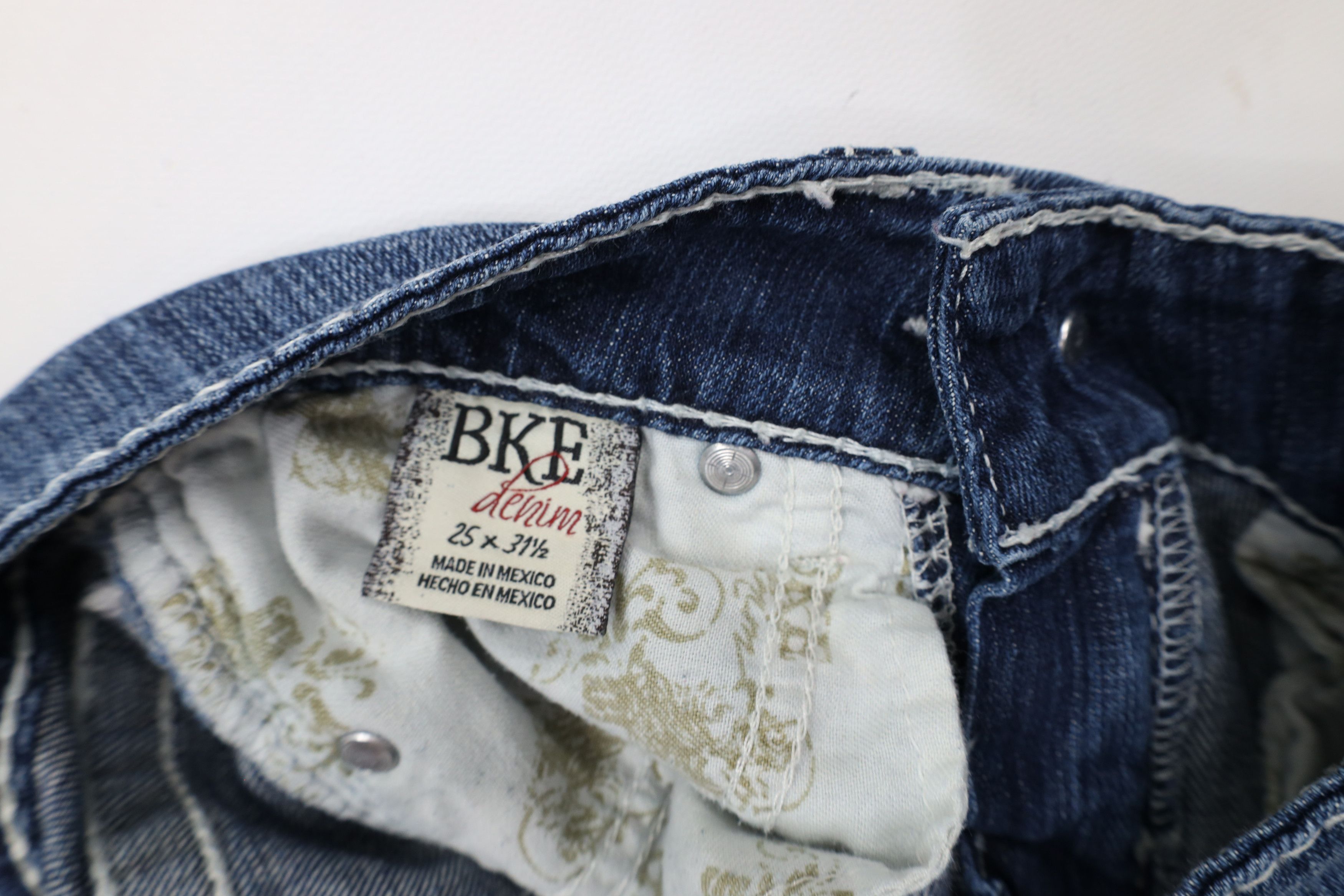Vintage Buckle BKE Thick Stitch Culture Bootcut Flared Denim Jeans Size 25" / US 0 / IT 36 - 8 Thumbnail