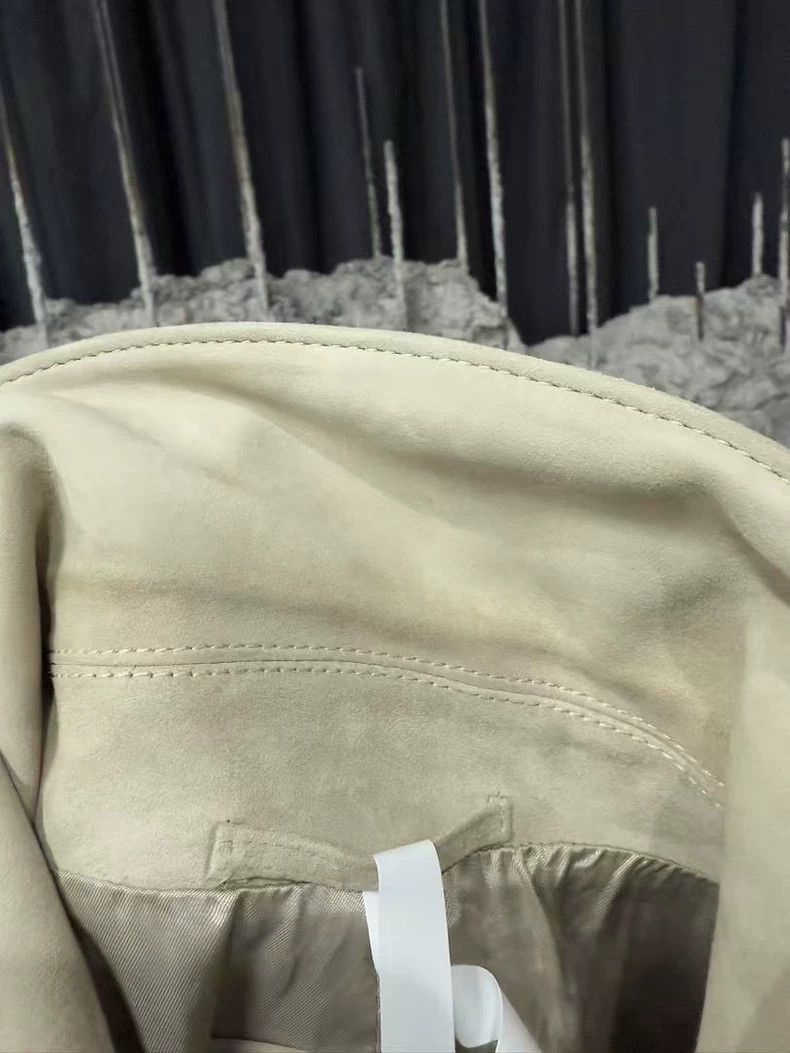 Prada Beige Suede Jacket with Pockets -2505