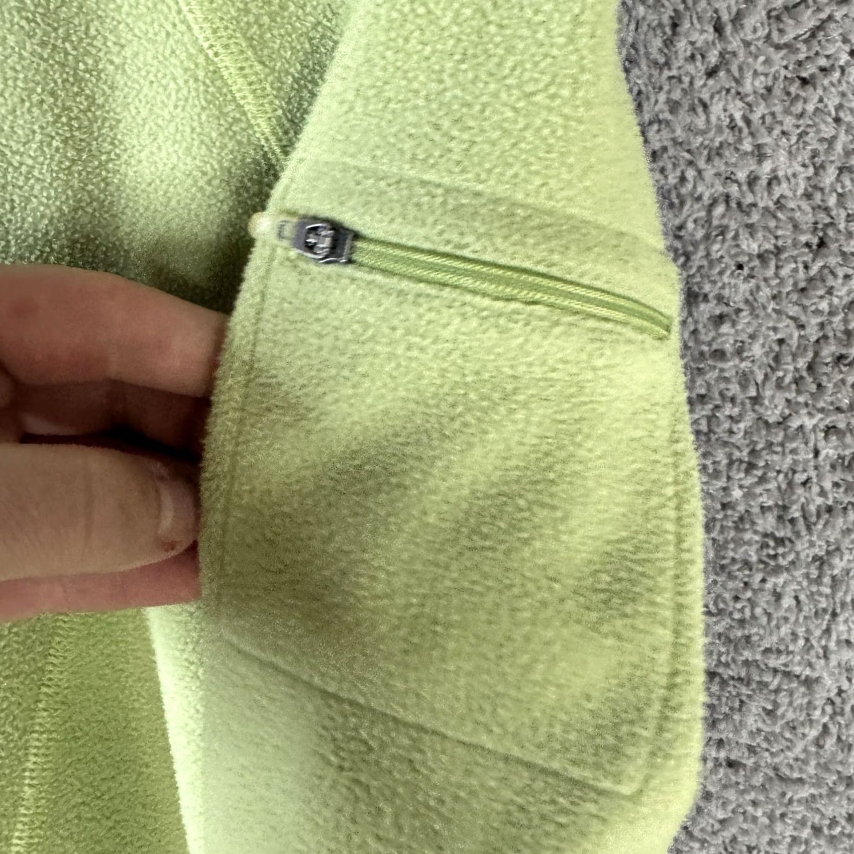 Vintage L.L.Bean Fleece Jacket Womens Large Green 1/4 Zip Pullover Soft Warm Outdoor Jacket Womens L Green 1/4 Zip Fleece Lightweight Casual Travel Size L / US 10 / IT 46 - 6 Thumbnail