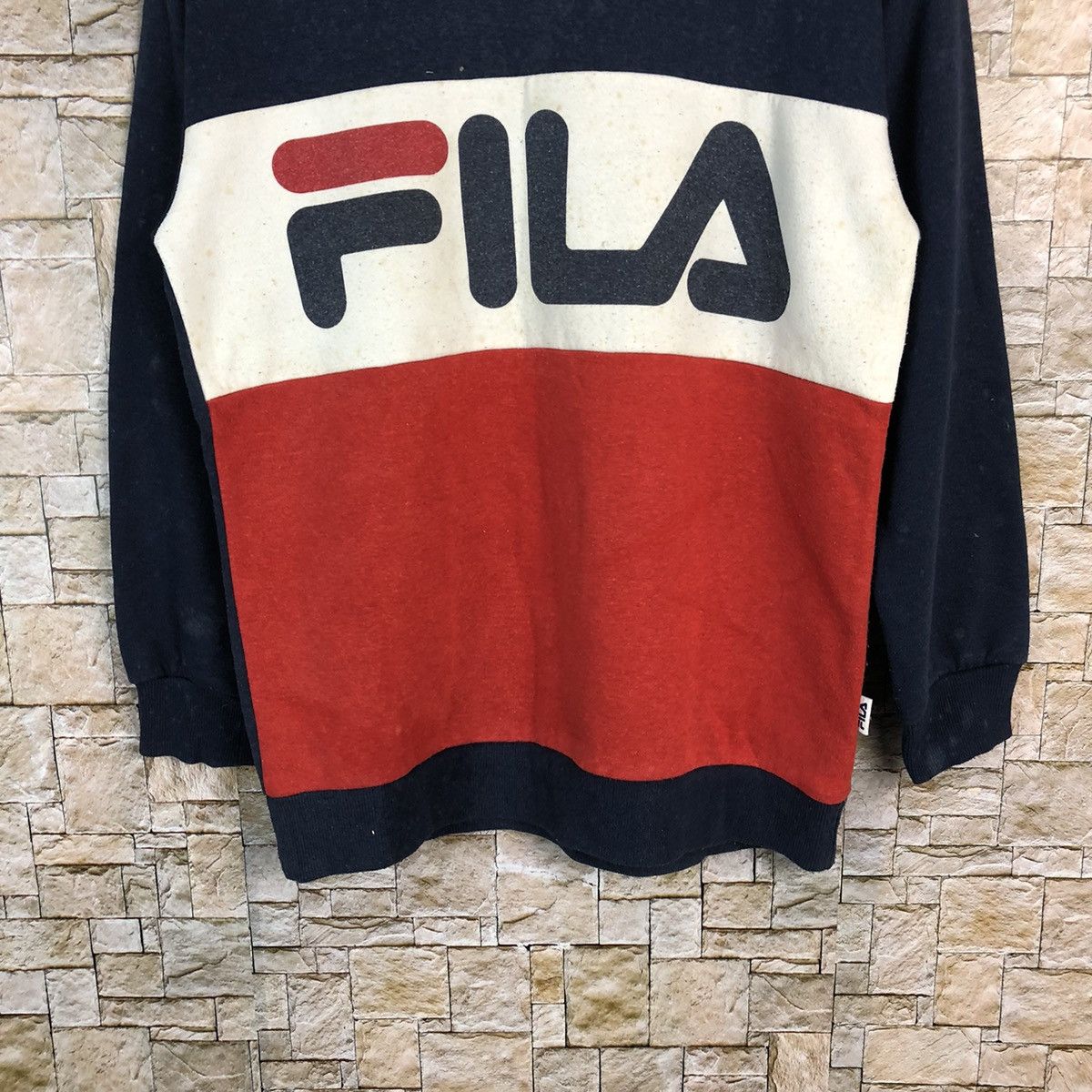 Fila Fila vintage Blue Sweatshirt #A569 Size US S / EU 44-46 / 1 - 3 Thumbnail