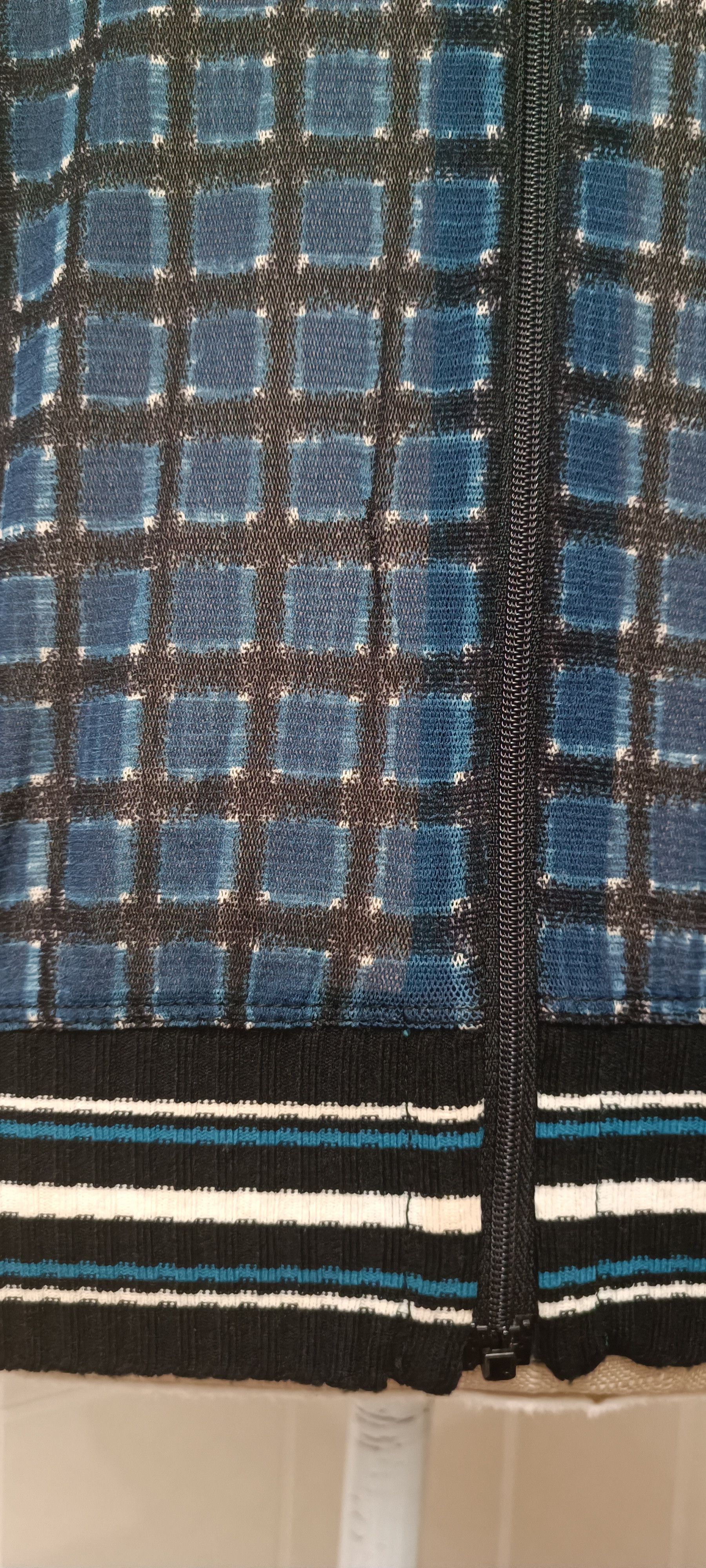 Jean Paul Gaultier SS1999 - Light jacket in nylon mesh with a checkered print Size US S / EU 44-46 / 1 - 3 Thumbnail