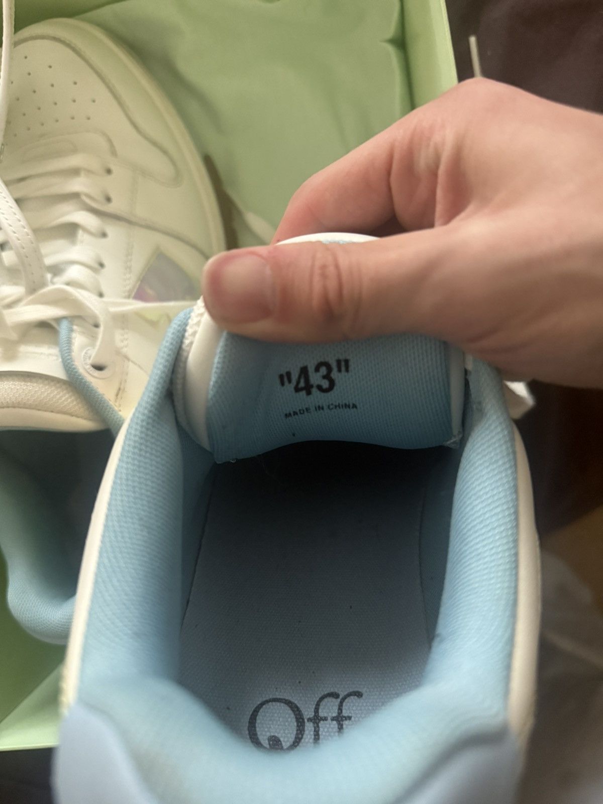 Off-White Off White Out of Office Iridescent Blue Size US 10 / EU 43 - 12 Thumbnail