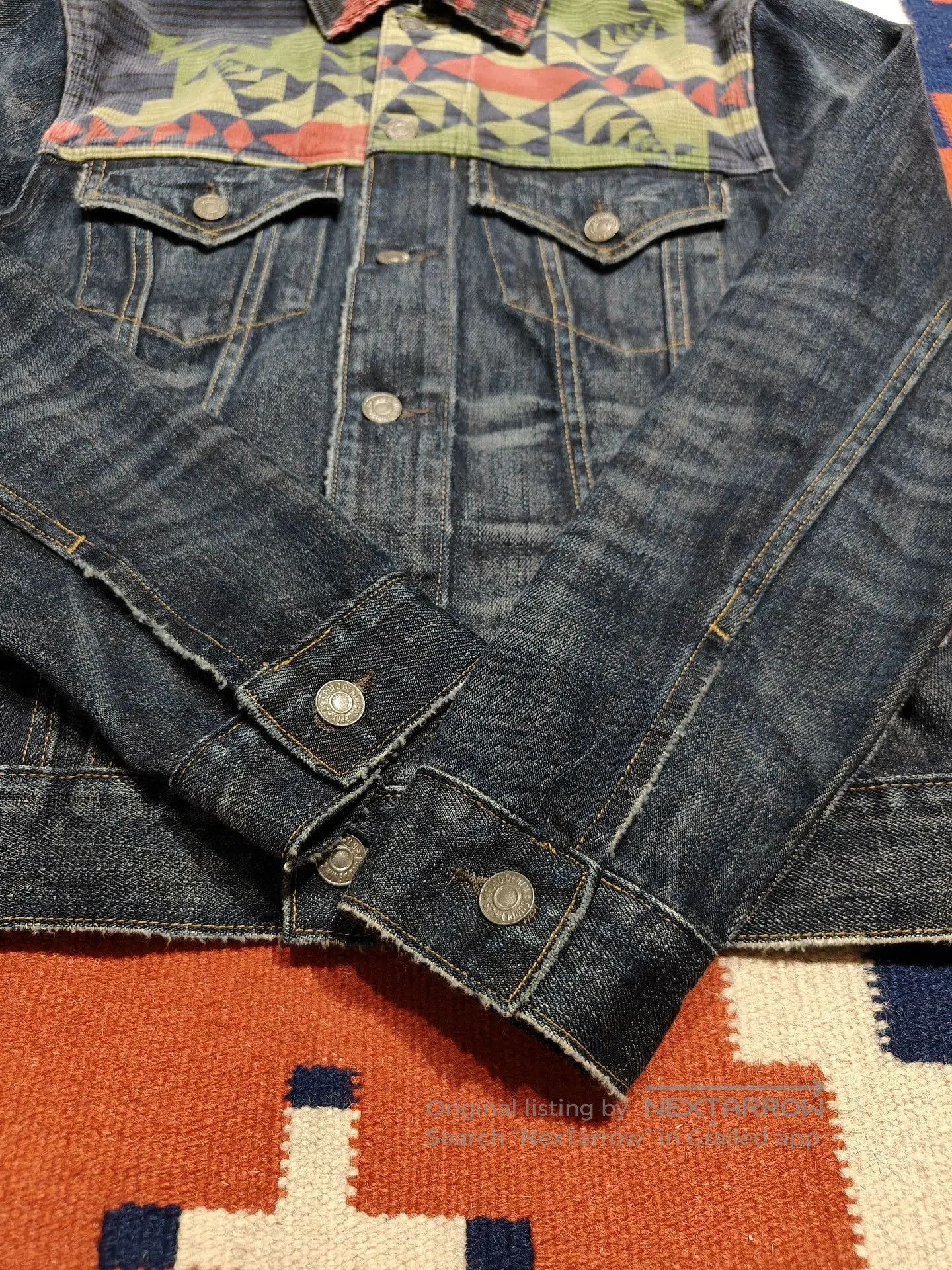 RRL Ralph Lauren Ralph Lauren RRL Southwest Patchwork Denim Jacket. Size US M / EU 48-50 / 2 - 5 Thumbnail