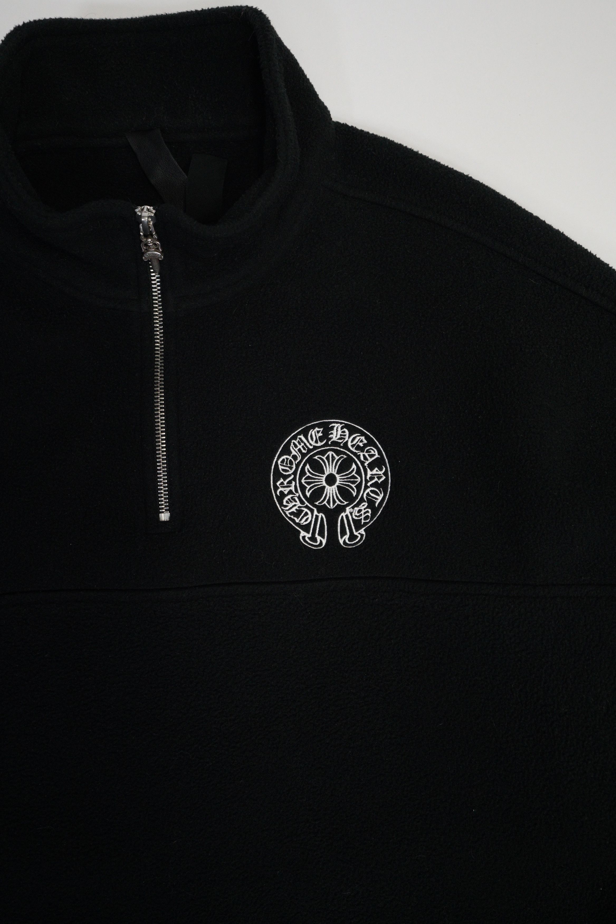 Chrome Hearts Chrome Hearts Fleece Horseshoe Logo Half Zip Sweatshirt Size US L / EU 52-54 / 3 - 3 Thumbnail