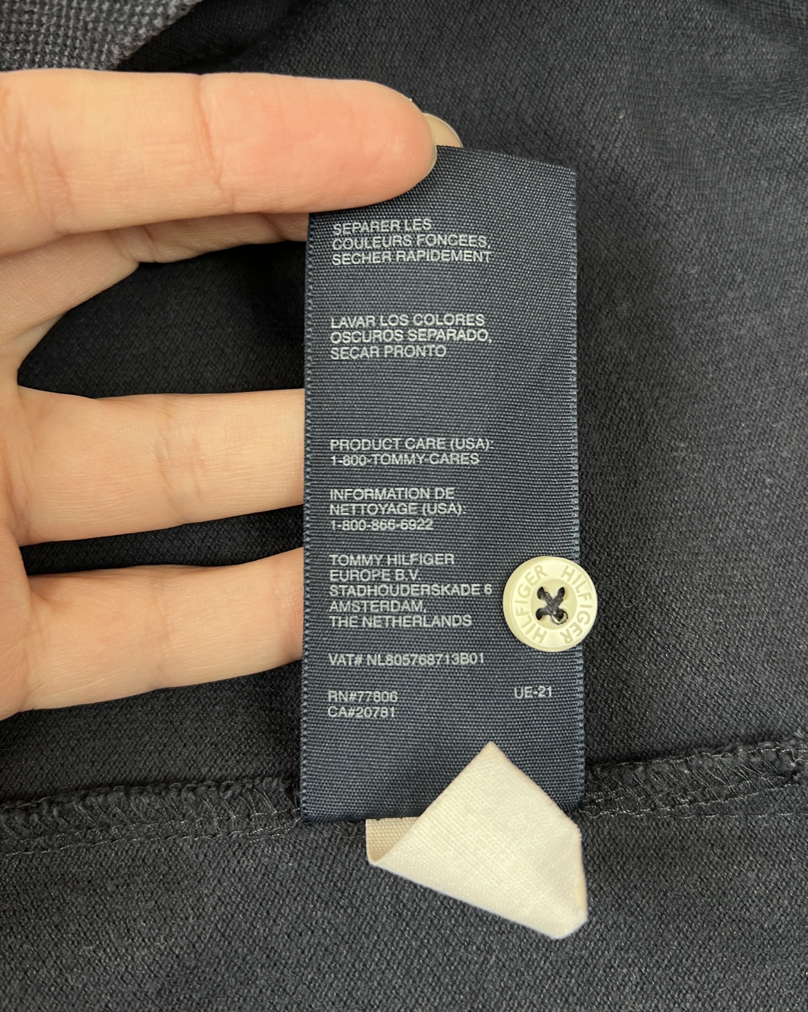 Tommy Hilfiger Tommy Hilfiger Polo Shirt Navy 40's Two Ply Cotton M-L Size US M / EU 48-50 / 2 - 13 Thumbnail