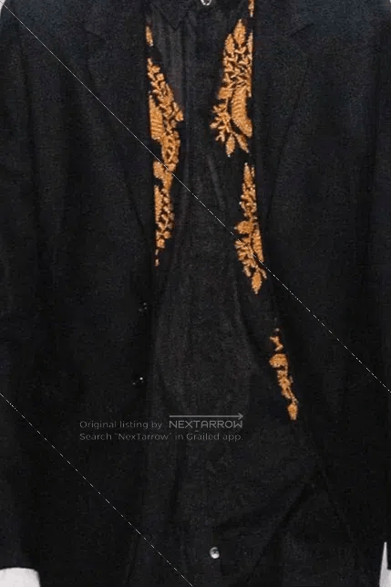Ann Demeulemeester Ann Demeulemeester Size xxs Black Gold Totem Wool Vest Size XXS / US 00 / IT 34 - 3 Thumbnail