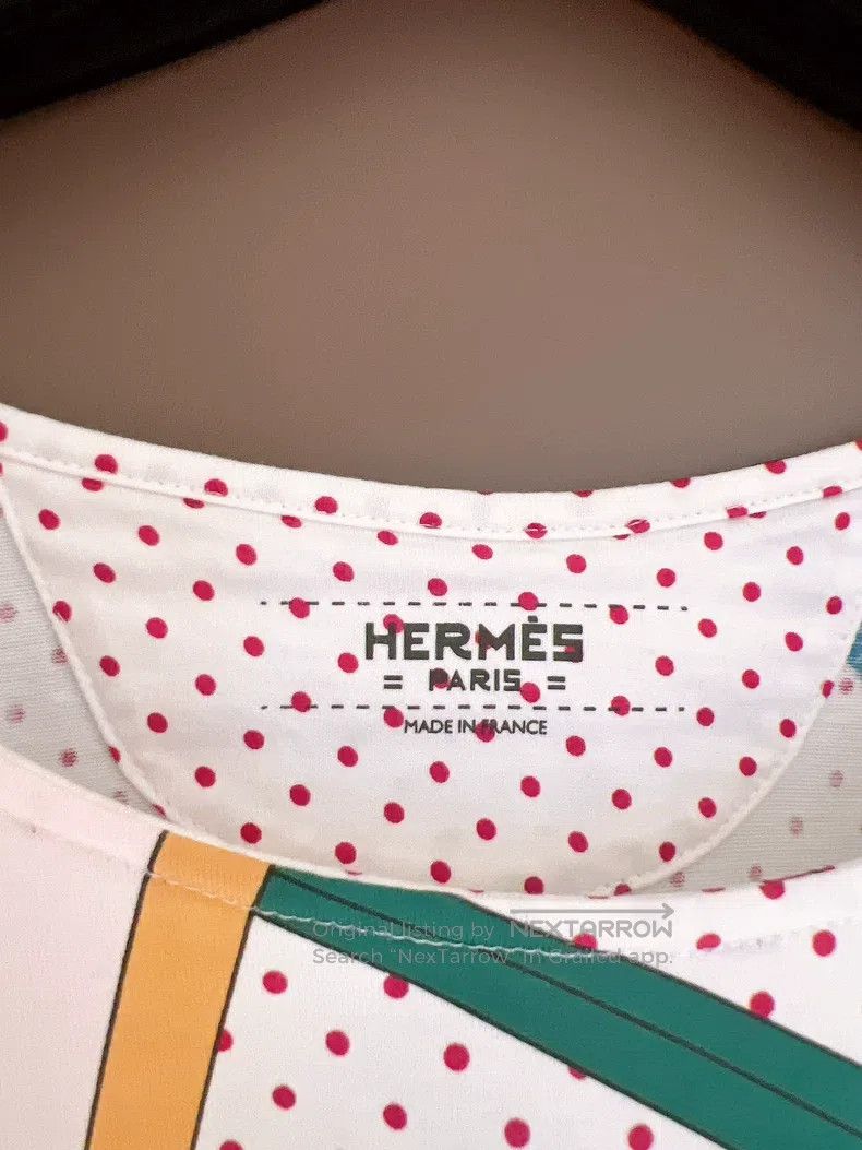 Hermes Hermes Colorful Wheel Print Small Polka Dot Short Sleeve T Size XS / US 0-2 / IT 36-38 - 7 Thumbnail