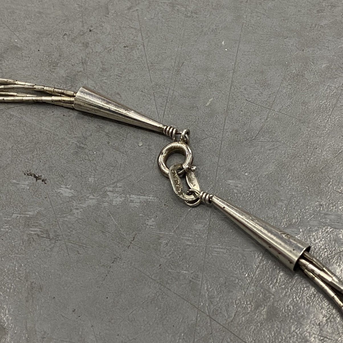 Kapital × Vintage Vtg Navajo Sterling Liquid Silver Heart Squash Blossom Size ONE SIZE - 6 Thumbnail