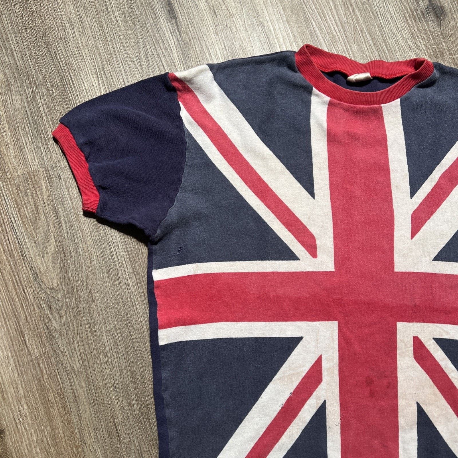Vintage VTG 60s Union Jack T Shirt England Punk Sid Vicious T Shirt Size US M / EU 48-50 / 2 - 3 Thumbnail