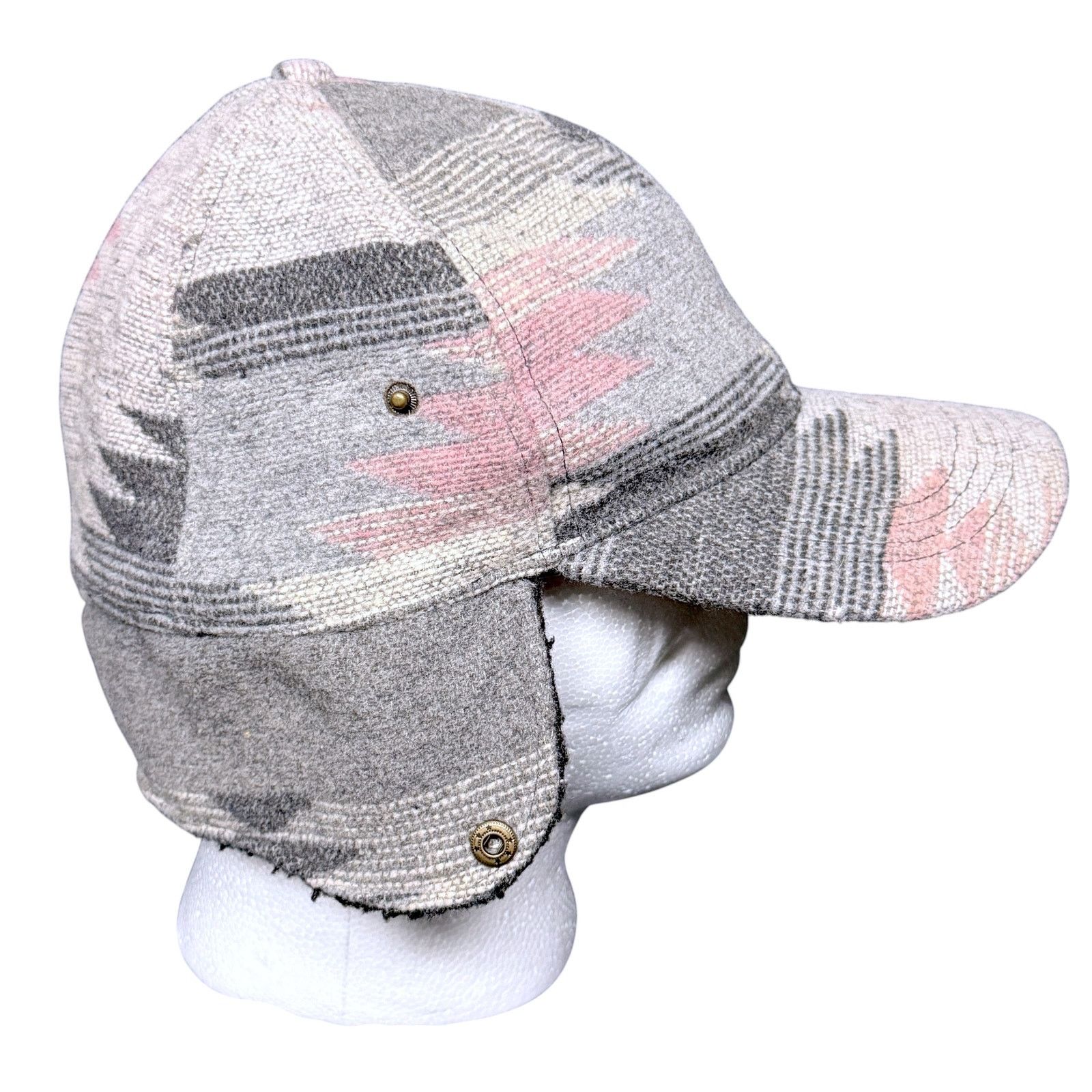 Other Scala Trooper Trapper Hat Southwestern Aztec Sherpa Ear Flap Size ONE SIZE - 7 Thumbnail