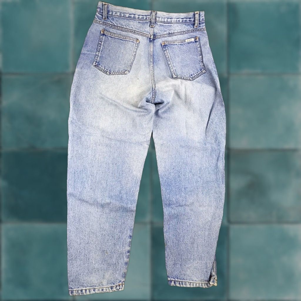 Bill Blass Bill Blass Petites Jeans Womens Blue Hi Rise Mom 100% Cotton Light Wash Size 30" / US 8 / IT 44 - 1 Thumbnail