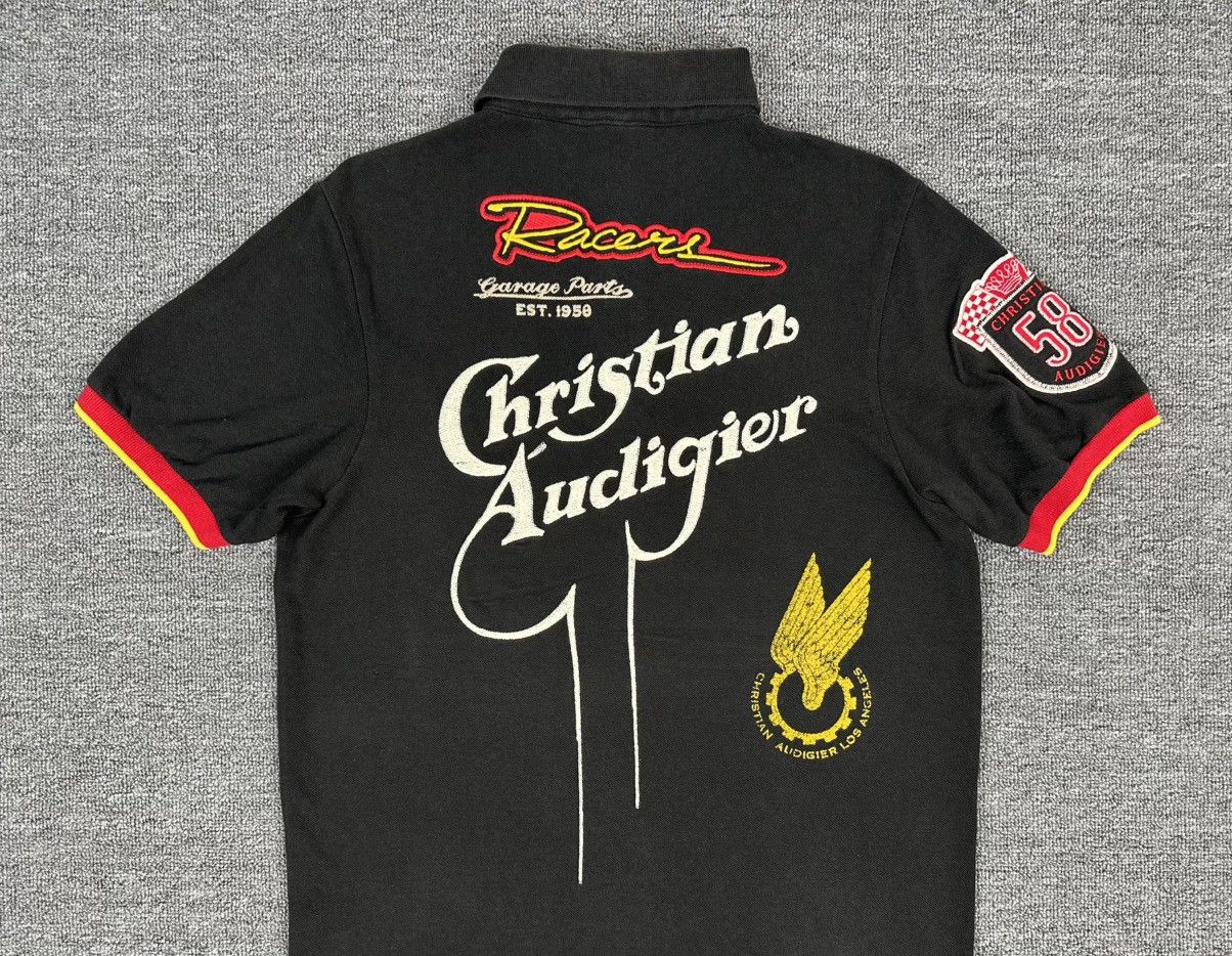 Christian Audigier Rare🔥Christian Audigier Collar Shirt Big Logo Spell Out Size US M / EU 48-50 / 2 - 7 Thumbnail