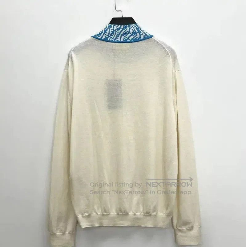 Fendi Fendi Women's Cream Wool Knit Sweater . Size M / US 6-8 / IT 42-44 - 2 Thumbnail