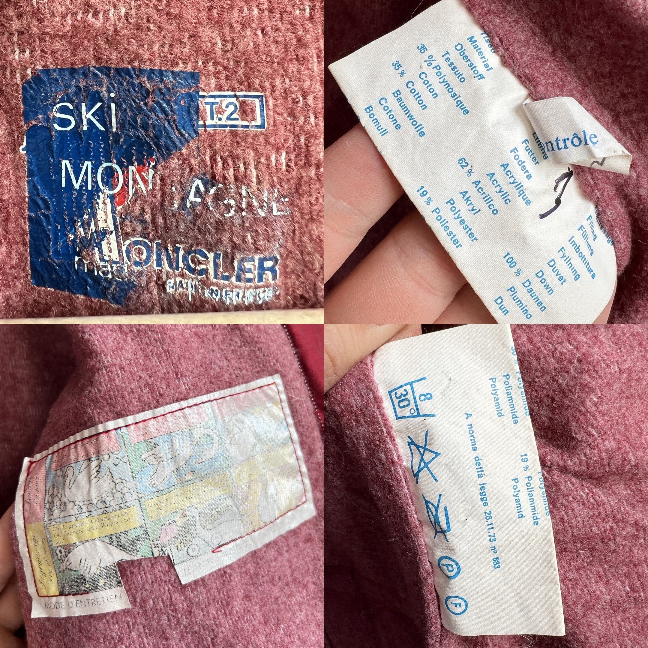 Moncler Vintage 80s Moncler Ski Down Puffer Jacket Size 2 Size M / US 6-8 / IT 42-44 - 5 Thumbnail
