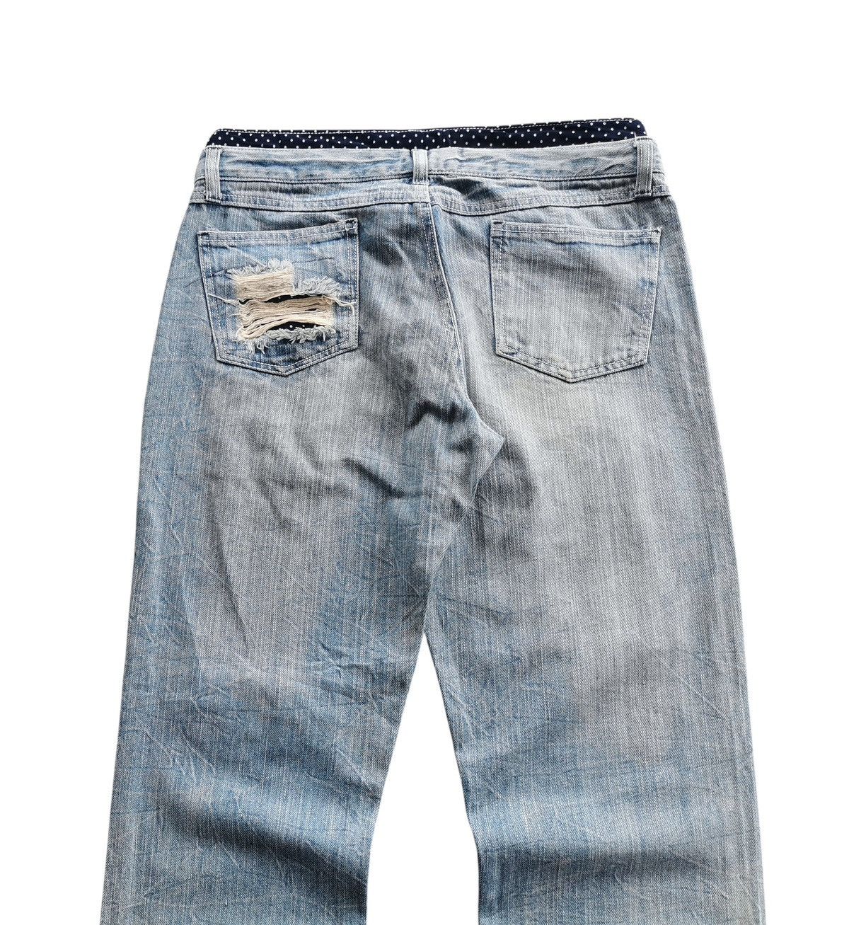 5351 POUR LES HOMMES Avantgarde Clawmark Distressed Denim Jeans - Size 30 Size US 30 / EU 46 - 4 Thumbnail