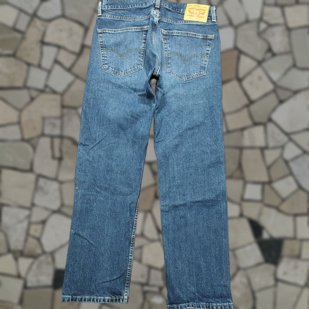 Levi's Levi's 505 Jeans Mens Regular Blue Straight Denim 32x30 5-Pocket Zip Belt Loops Size US 32 / EU 48 - 1 Thumbnail