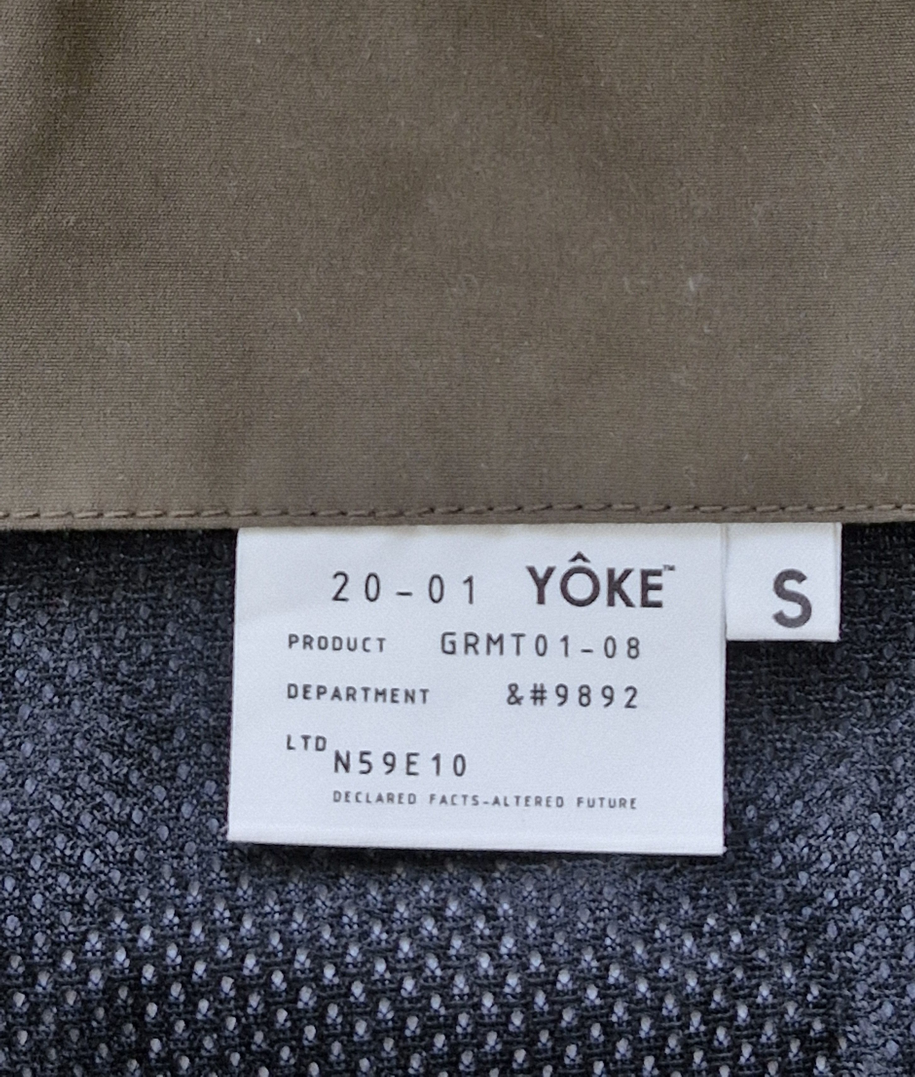YOKE Mens jacket Yoke Japan Bar Jacket membrane khaki Size US S / EU 44-46 / 1 - 3 Thumbnail