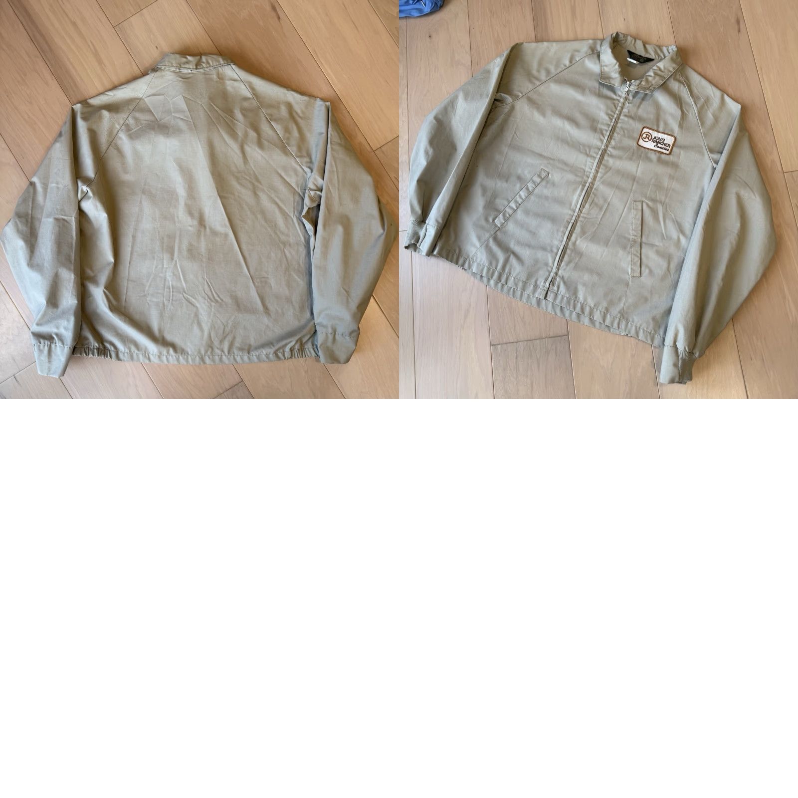 Vintage VINTAGE Swingster Jacket XL Khaki Full Zip 80s Made in USA Jolly Ranch Candy Shirt Mens Regular XL Beige Zip Front 90s USA Classic Size US XL / EU 56 / 4 - 8 Thumbnail