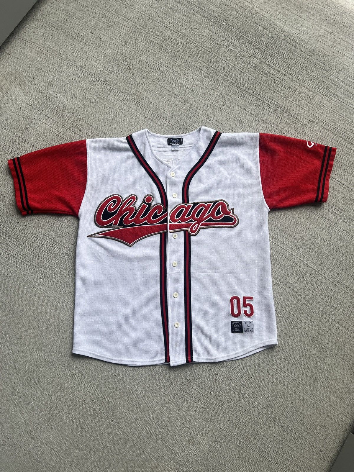 MLB × Vintage Vintage Chicago Embroidered Stitched Baseball Jersey Size US L / EU 52-54 / 3 - 9 Thumbnail
