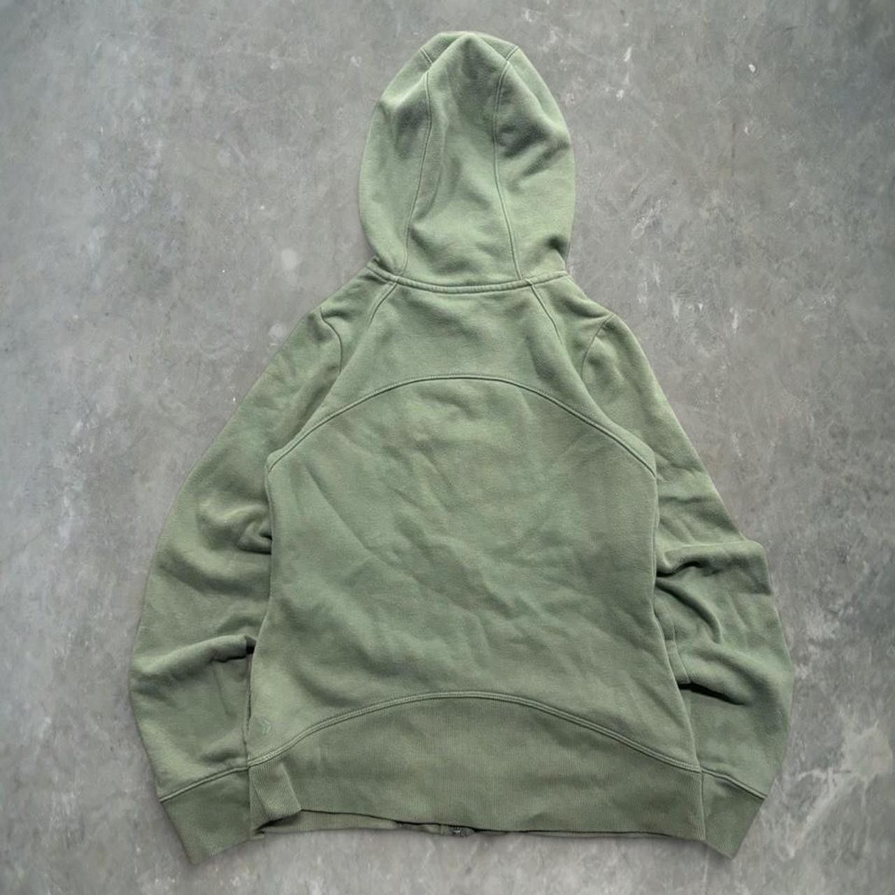 Vintage Crazy Vintage Y2K/2000s Blank Green Zipup Hoodie! Size US S / EU 44-46 / 1 - 2 Thumbnail