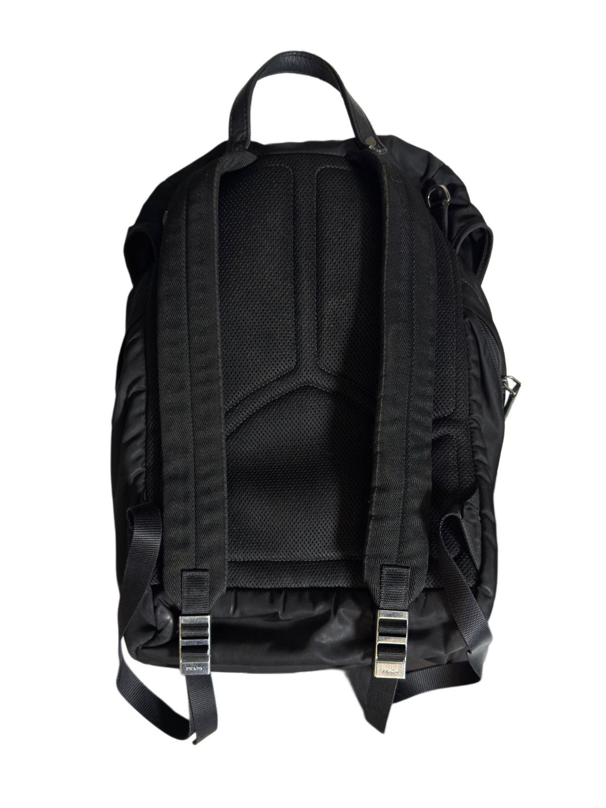 Prada PRADA Tessuto Black Nylon Montana Bouble Buckle Backpack Size ONE SIZE - 2 Thumbnail