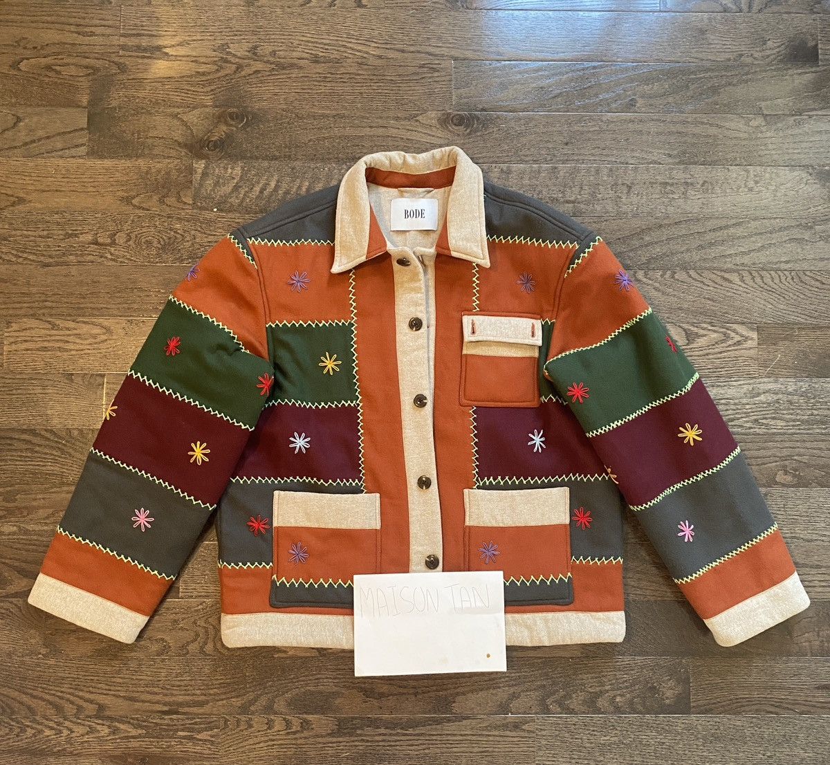 Bode BODE Embroidered Autumn Quilt Jacket size L/XL Size US L / EU 52-54 / 3 - 1 Thumbnail