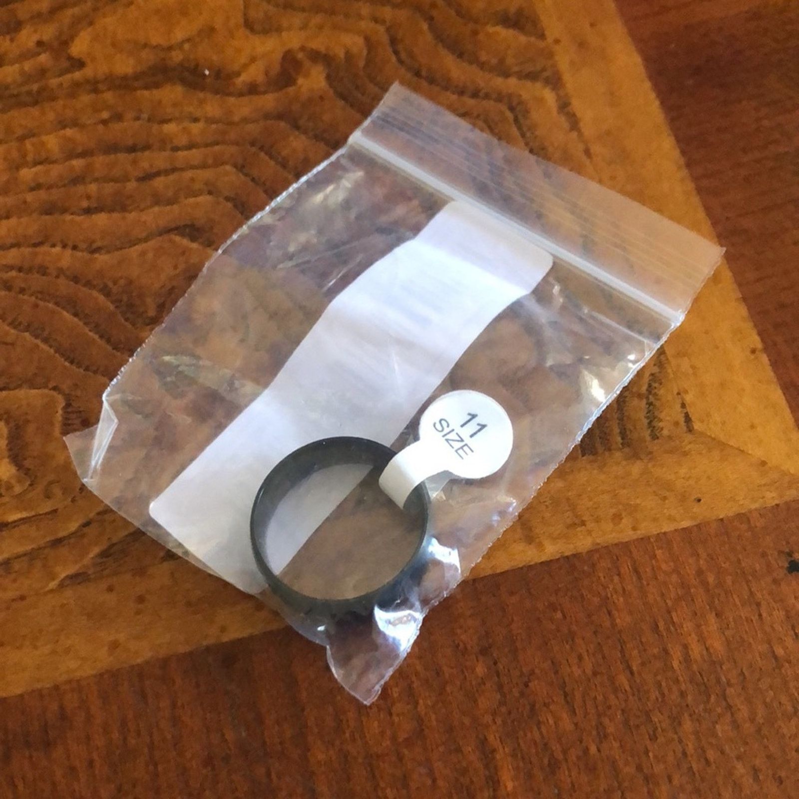 Jewelry Men’s matte frosted titanium steel band ring NWT 11 Size ONE SIZE - 9 Thumbnail