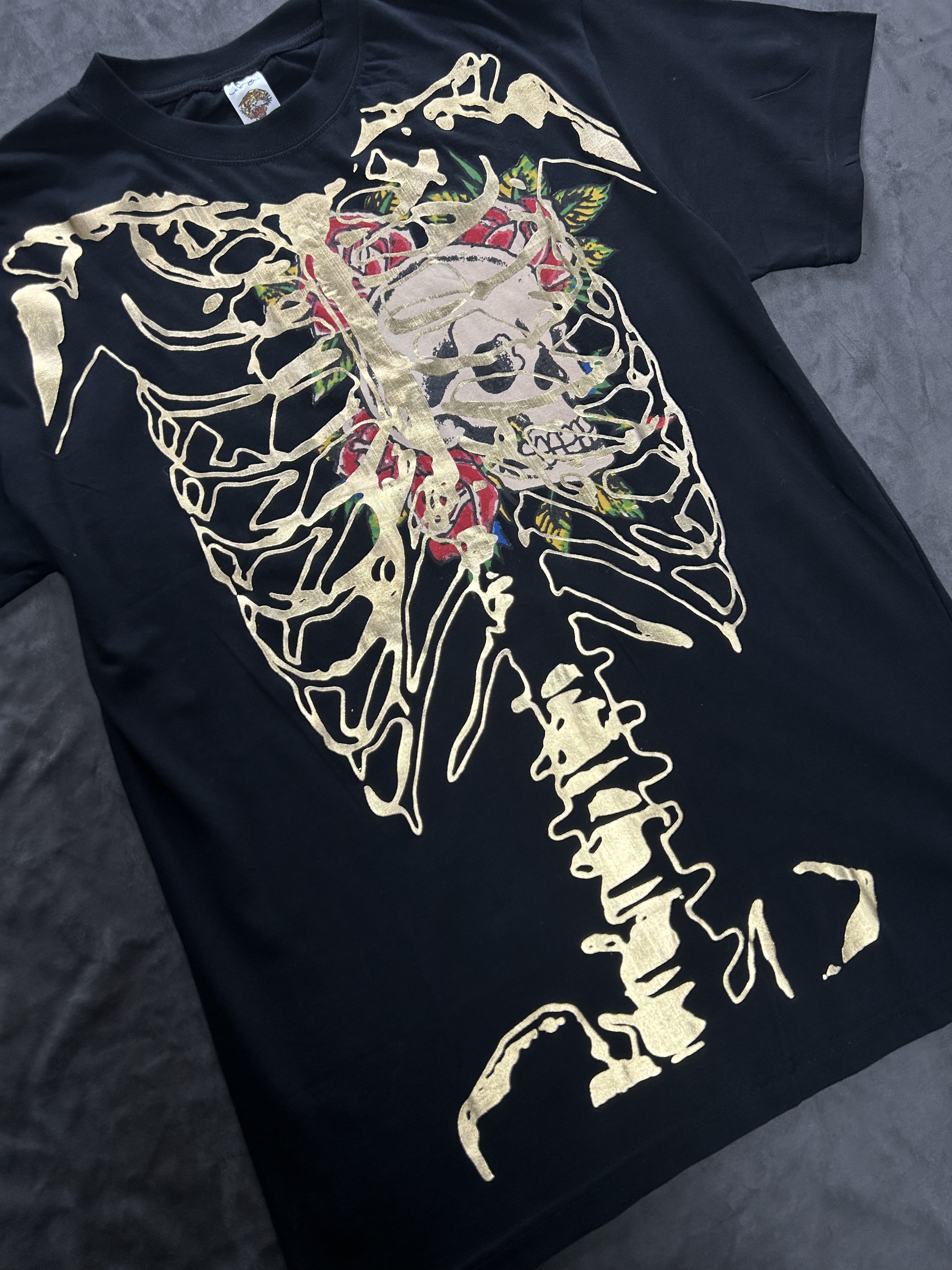 Ed Hardy Vintage Ed Hardy Skull Skeleton Print Black T-Shirt Medium Size US M / EU 48-50 / 2 - 2 Thumbnail