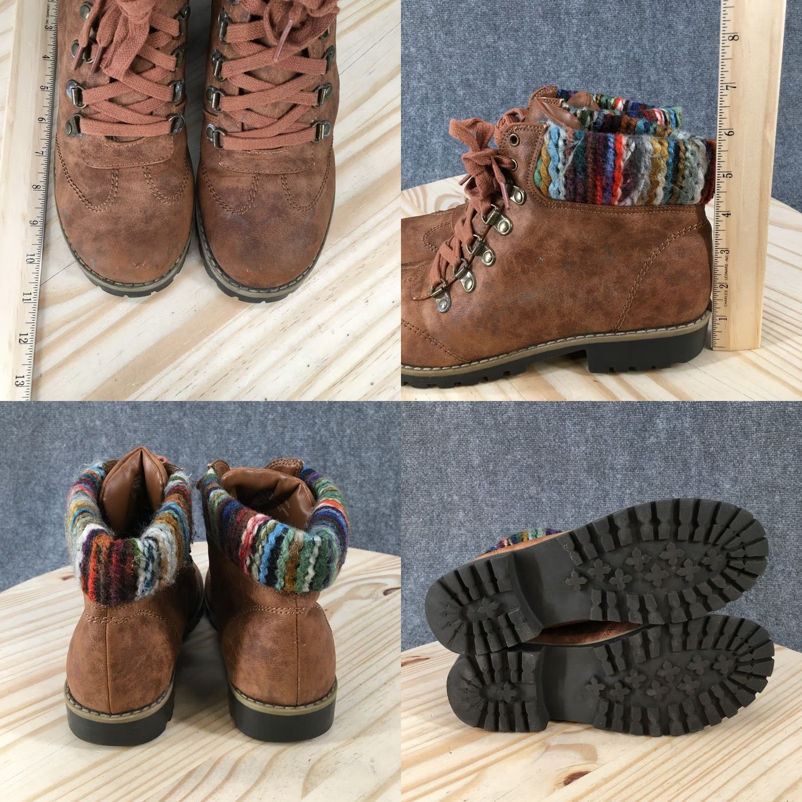 Vintage Cliffs by White Mountain Boots Womens 9.5 M Ports Mouth Bootie Brown Ankle Top Shoes Size L / US 10 / IT 46 - 9 Thumbnail