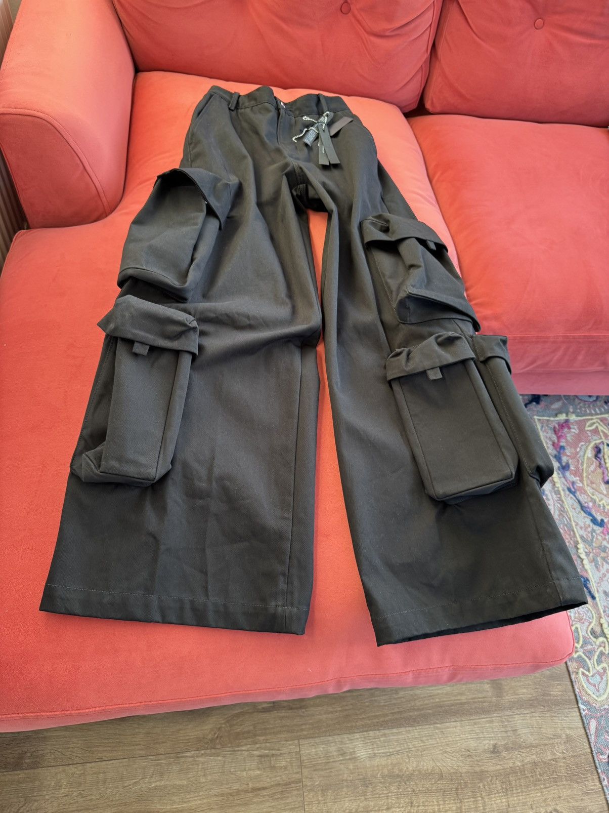 Amiri Amiri New black cargo baggy pants, size S int, 8 UK Size 27" / US 4 / IT 40 - 5 Thumbnail